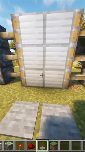 Minecraft Redstone Door Tutorial! #minecraft #tutorial #fyp #shorts