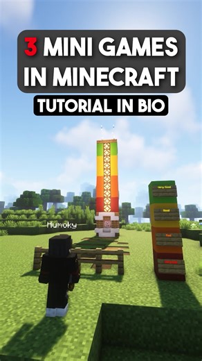 3 Mini Games in Minecraft #minecraftminigame #minecraftgames #minecraftidea #minecraftbuilding