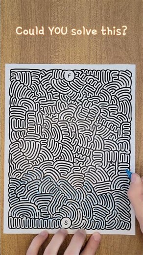Can You Solve This Hand-Drawn Maze? 🧩 | River Paths