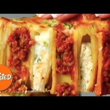 How To Make A Lasagna Stuffed Rigatoni Pie | Twisted