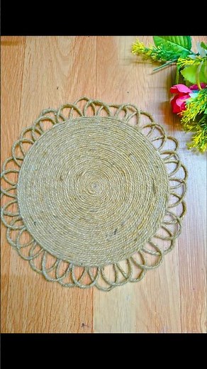 Handmade Table Mat | Beginner Friendly Craft Diy#craft #trendingshorts #homedecorideas