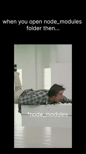 when you open the node_modules folder 😂 #coding #relatable #memes #frontenddeveloper #funny