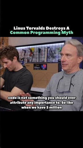 Linus Torvalds Destroys A Common Programming Myth #shorts #linux #programming