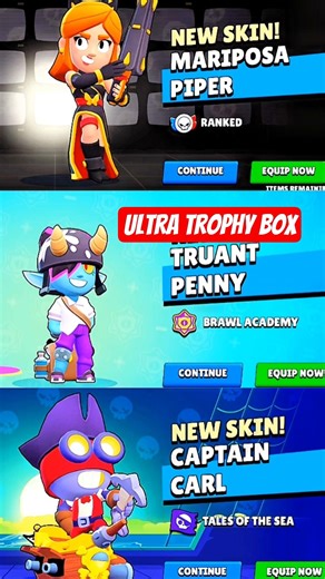 ULTRA TROPHY BOX IN BRAWL STARS #brawlstars #brawlin #newskins #brawlstarsskins #brawlidays #brawlt