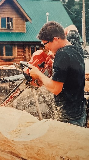 27 years later… still living the dream! #loghomes #logcabin #customhomes #logbuilding | Mountain Ridge Log Homes