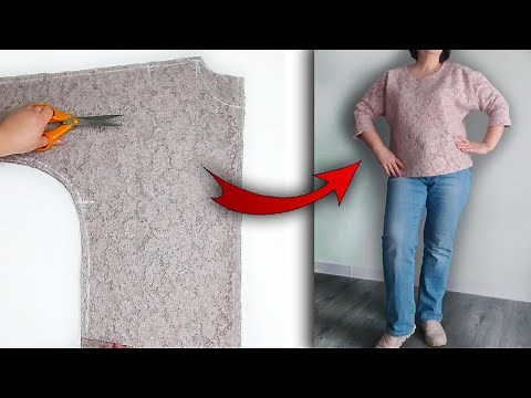 ✅Lace Top for Beginners: Easy to Cut and Sew