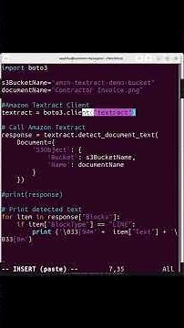 Extracting Text from Image Stored in S3 using AWS Textract & Python | AI Tutorial