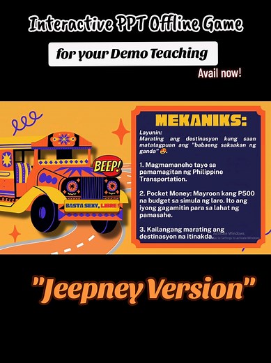 Jeepney Version: Interactive PPT Games for Classrooms