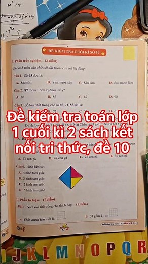 Đề kiểm tra toán 1 cuối kì 2 sách kết nối tri thức, đề 10