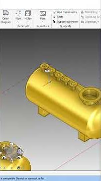 Simple Pipe Connection Between Vessels in AVEVA E3D | @DesignOrbit.E3D #avevae3d #e3d