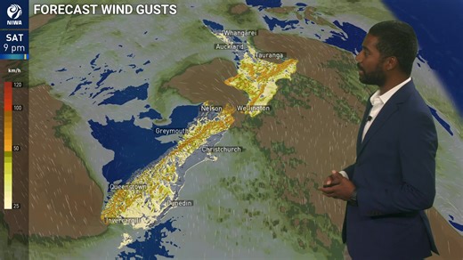 Chester is here with a look at your weekend weather! 🎯 Main themes: 🌦️ Scattered showers in the east of both islands, but generally drier elsewhere. 🥶 Southerly winds will bring chilly temperatures to much of the country. | NIWA Weather