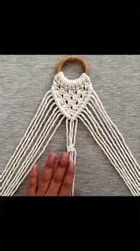 Paso a paso para hacer un macetero de macramé 🌿✨#diy #costuraamano #tendencia #macrame #top