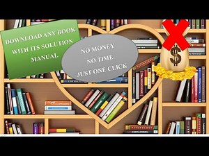 How to download any Book with its solution manual || free of cost.