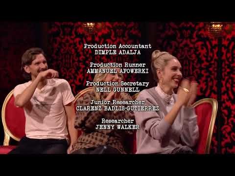 jason mantzoukas celebrates winning taskmaster series 19x05 by destroying the stage :)