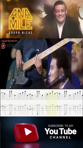 Ana Milé, Grupo Niche - Bajo Electrico SALSA tabs