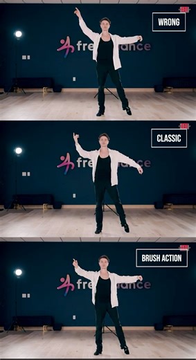 Rumba Alemana | Wrong vs Classic vs Brush Action | freelydance | Dmitriy Chopenko