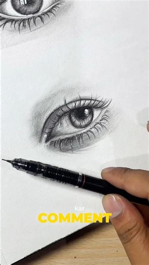 Easy way to Draw Eyes | Eye Drawing for Beginners 🔥 # #realisticdrawing #eyedrawing #eyesketch