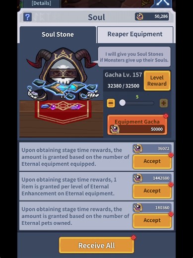 Game: Blade Idle, Upgrading Soul Reaper Equipment #bladeidle #mobirix #mobilegame #mobilegaming @Blade Idle