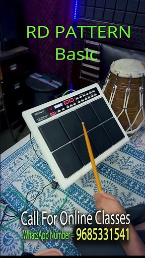 RD Pattern basic very easy process || Octapad class online || RD pattern || #Pad bajana seekho