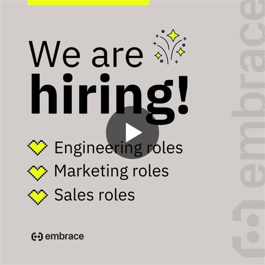 #hiring #observability #opentelemetry #techjobs #remotework | Embrace