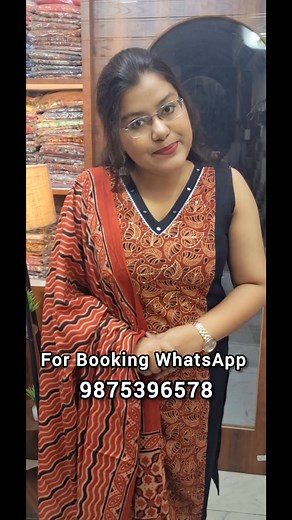 7.8K views · 16 reactions | 朗Low price Original AJRAKH Boutique Collection 朗 For Dailywear Officewear For Booking WhatsApp 9875396578 #handmadewithlove #officewearstyle #dailywear #ajrakhprints #ajrakhsuits #boutiqueshopping #handmade #ajrakhlove #ajrakh Part 5 | Mondira's Boutique | Facebook