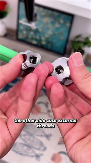 Water is pipe threader-cuts perfect threads every time!#soapmi # #WaterPipeFix #tools #PipeWrench