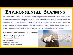 Environment Scanning I sources of scanning I importance of scanning I Business Environment I MBA