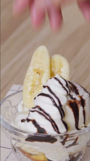 チョコバナナパフェ | Chocolate banana parfait #おうちスイーツ#簡単レシピ #チョコバナナ #パフェ