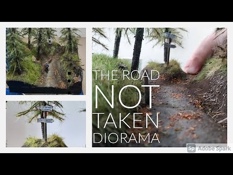 The Road Not Taken - Building the Poem - Diorama for Science Week 2020