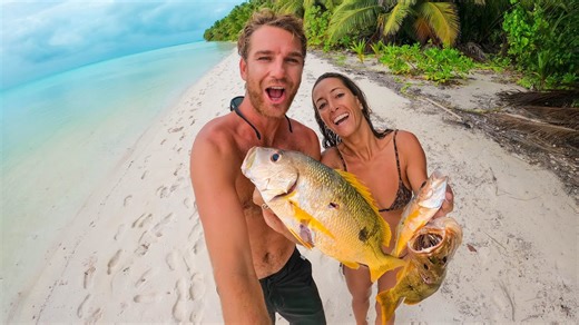 3 Fish in 1 Shot! - Crazy Spearfishing on Remote Islands