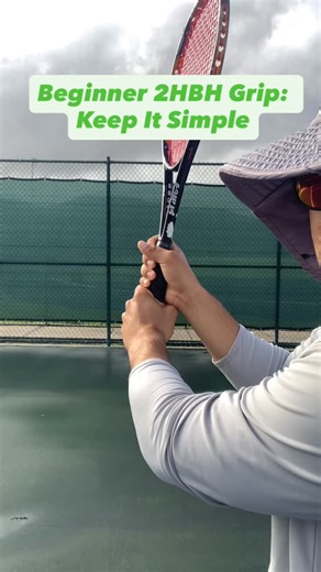 Manuel Julbe on Instagram: "For beginners, the two-handed backhand grip should stay simple 👇 • Bottom hand: Continental • Top hand: Eastern (not semi-open like most pros) Why? ✓ Easier to control ✓ Cleaner contact point ✓ More consistent swing path ✓ Faster improvement in the first lessons As players advance, THEN they can shift to a semi-open top hand like many pros. Start simple → build a solid backhand foundation.”** Follow for more tennis tips 🎾🔥 #tennislife #tennistips #puertorico #tenni