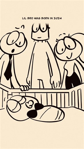 10K views · 223 reactions | Bro Was Born In 2024  (Animation Meme) #viralreelsシ | Ratel Animation | Facebook