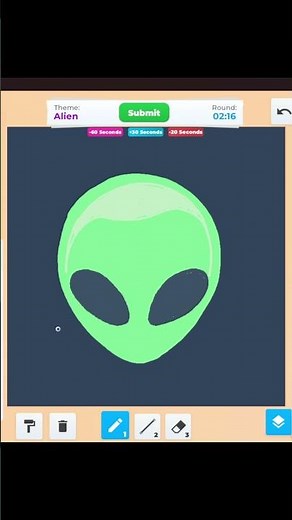 Speed Drawing an Alien Theme in Roblox #speeddrawing #art #roblox #speeddraw #drawing