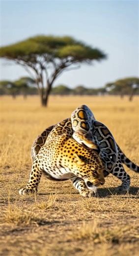 #1 Will the snake successfully catch the swift lizard in action #snake #wildlife #nature