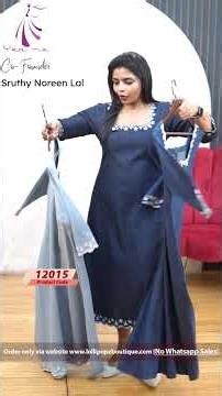 Yeame Embroidered Drenim Dress(12015)@ Rs.1399.00🔥