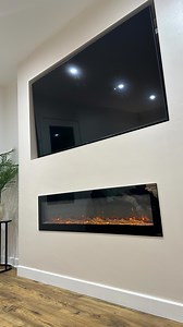 TV FEATURE WALL ✅ Sometimes simplicity wins… no fancy panelling or shelf’s, just a simple space for a TV and a fire 🔥 💭 What do you think? #tvfeaturewall #tvwall #mediawall #joinery #carpentry #milwaukee #satisfyingvideos #asmr #asmrsounds #joiner #building #woodwork #framing | Keel's Joinery