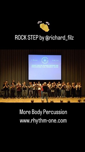 15K views · 34 reactions | Rock Step is a 2 voice body percussion composition by @richard_filz from the  Body Groove Advanced (Helbling). This video shows a rehearsal performance of the great Gauss Gymnasium in Frankfurt/Oder from 2014!!! Happy 10 years!  https://www.rhythm-one.com/de/digitale-produkte/138-body-percussion-level-1-10-the-comprehensive-course-from-very-easy-to-very-challenging.html #rhythmone #richardfilz #bodypercussion | RhythmOne | Facebook