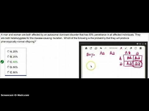 GENETICS PENETRANCE QUESTION