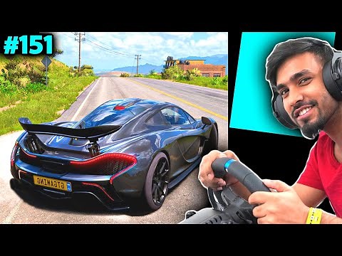 DRIVING SUPERCAR WITH REAL STEERING WHEEL - TECHNO GAMERZ GTA 5 151