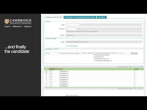 Submitting enquiries about results online using CIE Direct