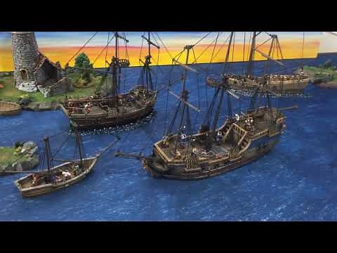 3D Printed 28mm Pirate Ships