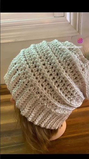 CROCHET BEANIE 2 in 1 PATTERN : fitted or slouchy hat tutorial #crochet #crochetpatterns #beanie
