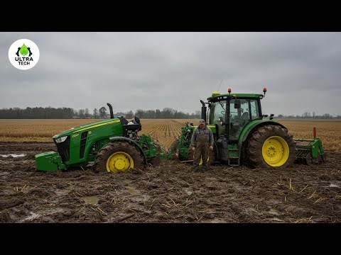 Tractor Bogged Down in Mud Compilation | Amazing Tractor Operator Skills #23