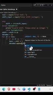 How to make basic Caesar Cipher Decoder using python & gptCodex project 47 #Creatorbypaul