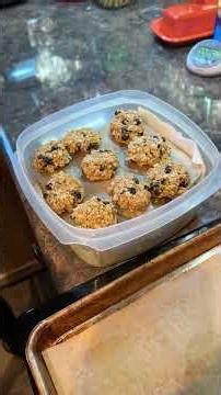 Easy No-Bake Blueberry Peanut Butter Cookies | 4 Simple Ingredients! #youtubeshorts #nobakecookies