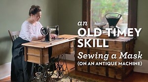 Sewing is still considered an essential skill. The machines that have often been passed down are sitting patiently, waiting to stitch again. Dust off that machine, and learn how to make your own face mask! Dive deeper with our blog, all about the history of sewing: https://royalalbertamuseum.ca/blog/old-timey-skill-modern-need | Royal Alberta Museum