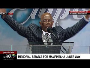 Memorial service for Mampintsha underway