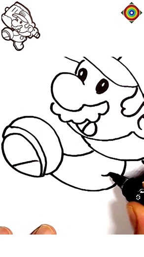 Cómo Dibujar MARIO PAPER - How To Draw MARIO BROS 🌈 Dibujos para Niños