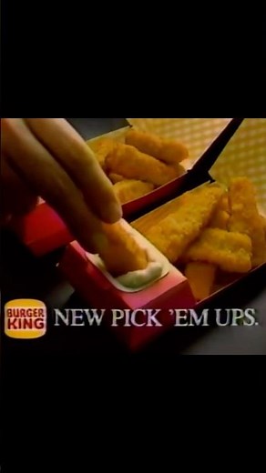 Burger King Pick 'Em Ups Commercial (1989)