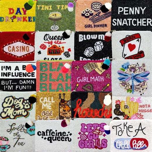 Beaded Coin Purse - NEW DESIGNS - Beaded Coin Pouch, Best Friend Gift, Handmade, Best Seller, Handsewn, Casino Coin Purse, Beaded Purse - Etsy